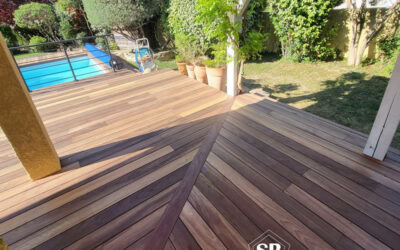 Terrasse bois en Padouk 160 m²