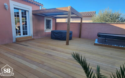 Pergola bioclimatique Bois/Alu pour un rendu incroyable !!