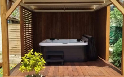 Création d’une pergola bioclimatique pour accueillir un spa