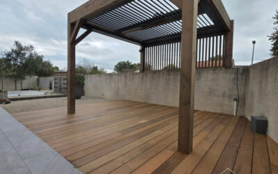 Pergola bioclimatique Bois/Alu