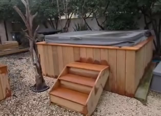 Habillage d’un spa