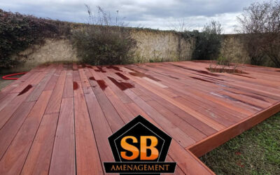 Terrasse bois en Padouk