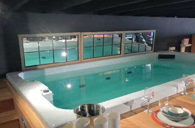 Création d&rsquo;un bar pour ce spa de nage