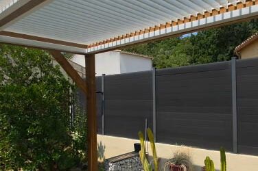 Pergola bioclimatique Bois/Alu