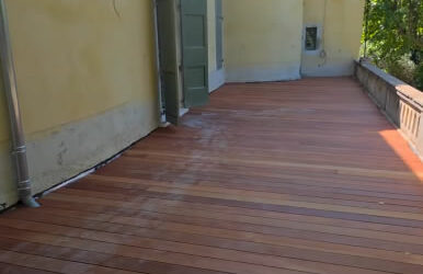 Terrasse bois en merbau